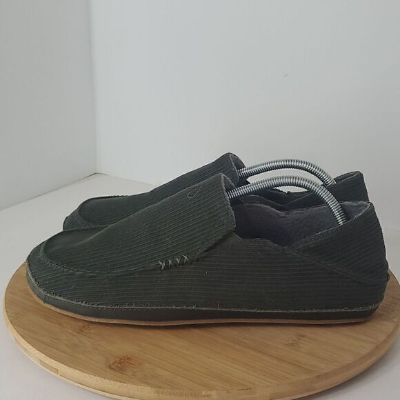 OluKai Mola ‘Ie Slipper Nori Green Corduroy Men\'s Size 10 main image 5